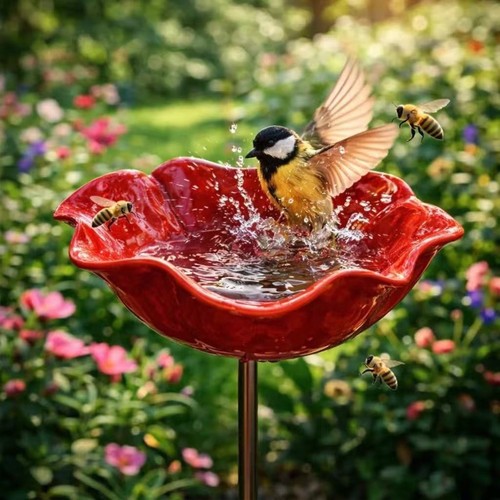 Metall blume gartenstecker mit - gartenstecker,