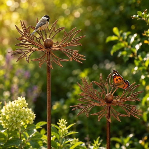 Stück gartenstecker rost - gartenstecker,