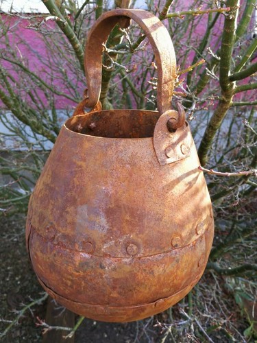 Edelrost hängepot garten - edelrost,