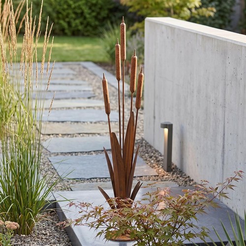Rost garten deko schilf - rost,
