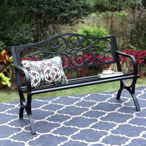 Gartenbank metall sitzer - gartenbank, 3-sitzer
