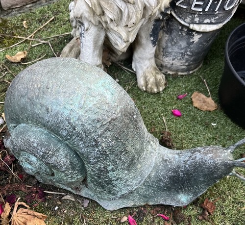 Echt bronze skulptur schnecke - echt,