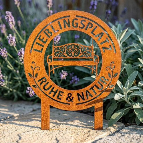 Edelrost gartenstecker - edelrost,