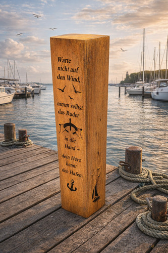 Edelrost säule warte nicht - säule,