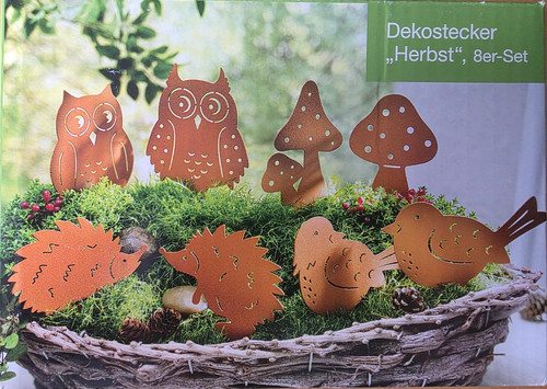 8er set herbst - set, dekostecker