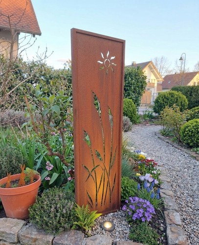 Edelrost sichtschutz 100cm - edelrost,
