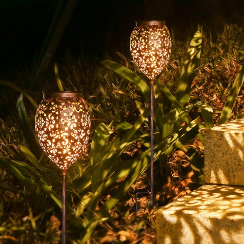 Metall stück solarlampen - 2,