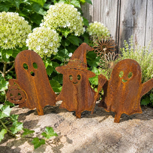 Edelrost geist gartenstecker - geist,