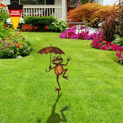 Gartendeko frosch metall - frosch,