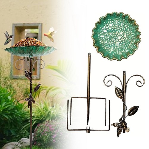 Rostfreies metall vogelbad mit - vogelbad,