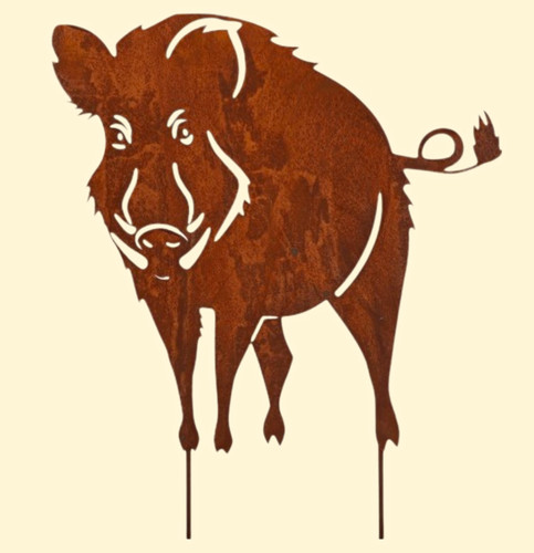 Gartenstecker wildschwein - gartenstecker,