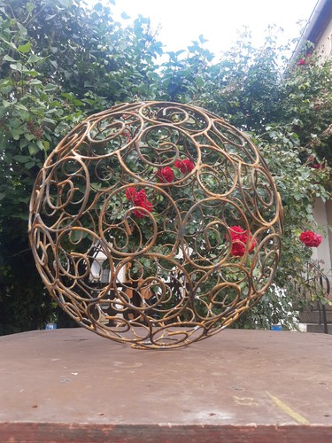 Gartendeko rost metallkugel
