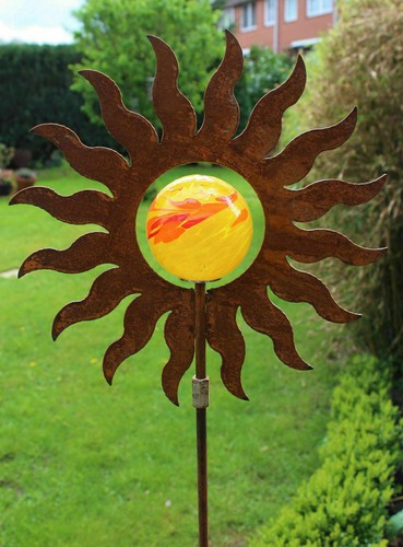 Gartenstecker sonne metall - sonne,